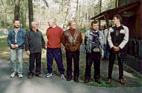 Uczestnicy konkurencji Psp-30, od prawej: Ryszard Rogacki,
 Stanis�aw Krawczyk, Aleksander Cie�lak, Marcin Pierzchalski, Eugeniusz Kaleta i Zbigniew Le�
