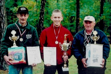 Zwyci�zcy konkurencji Kdw-60: Jerzy Gogo�kiewicz, Robert Nizio�ek i Antoni Szumiec