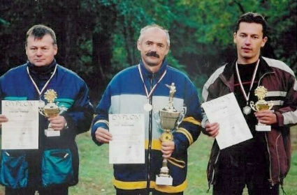 Zwyci�zcy konkurencji Psp-30 - Stanis�aw Krawczyk, Piotr Budzianowski i Ryszard Rogacki