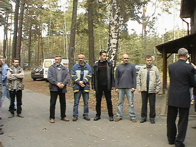 Najlepsi w konkurencji Psp-30, od prawej; Stanis�aw Krawczyk, Marcin Pierzchalski, Ryszard Rogacki, Piotr Budzianowski i Ludwik Malasi�ski (Zbyszek Le� gdzie� si� zapodzia�)