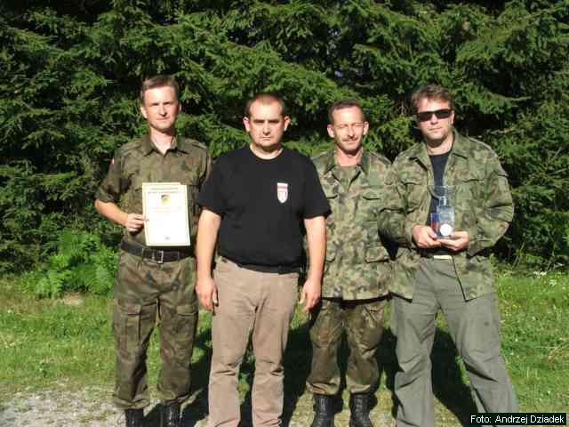 Drugi zesp� klubowy (3 m-ce) w skladzie, od lewej; Mariusz Buda, Andrzej Dziadek, Zbigniew Ka�u�ny i Jacek Dorszewicz