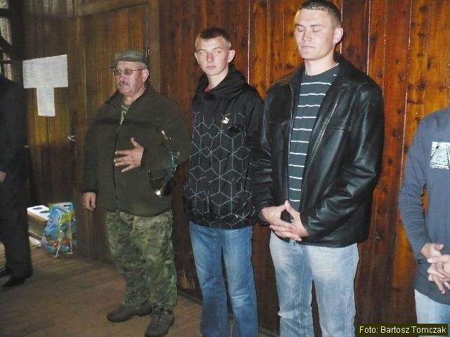 Medali�ci konkurencji Trap 10 - Mieczys�aw Maciuszczak, Adrian Kupaj i Tomasz Michalak