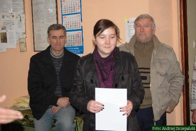 Ola Skurtys oraz w tle; Kazimierz Ligocki i Kazimierz Pawliczak